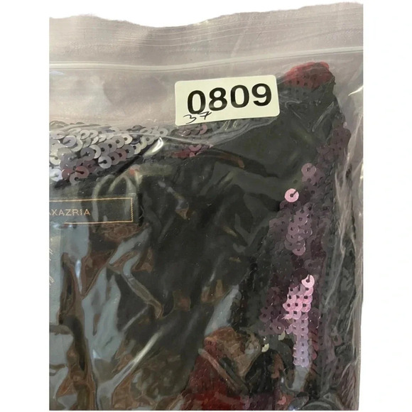 Bcbg Sequined shift dress. Deep V cut in the front. - Picture 11 of 11